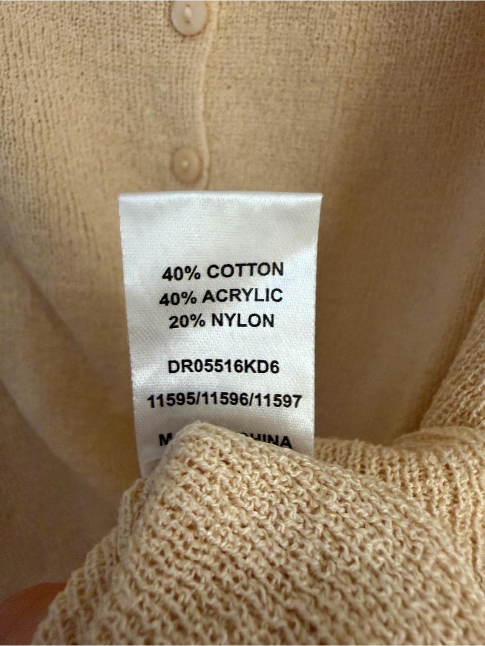 Meshki Cream Ribbed Button-Front Mini Dress - Picture 5 of 6